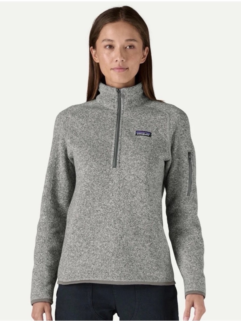 Patagonia Better Sweater 1/4-Zip
Women's Pullover Fleece in Birch
White Sz XL